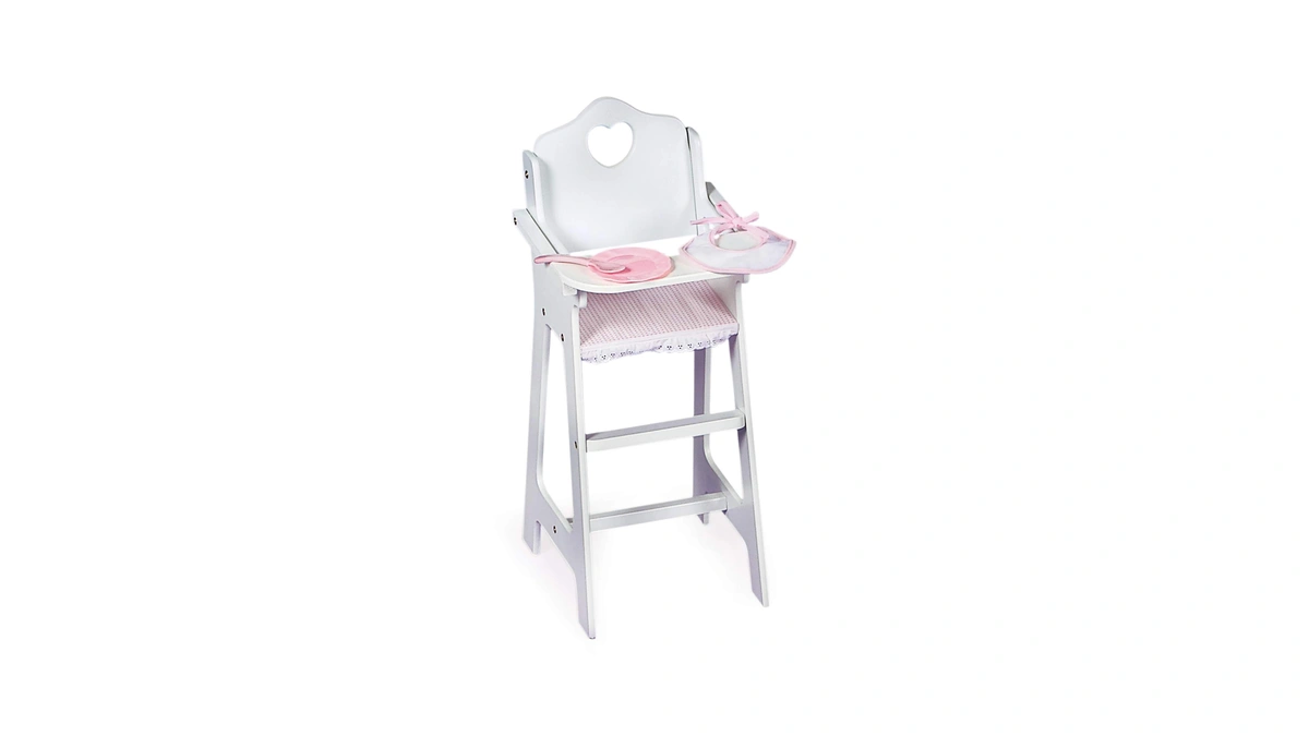 Badger Basket Wooden Baby Doll High Chair - Fits 18"