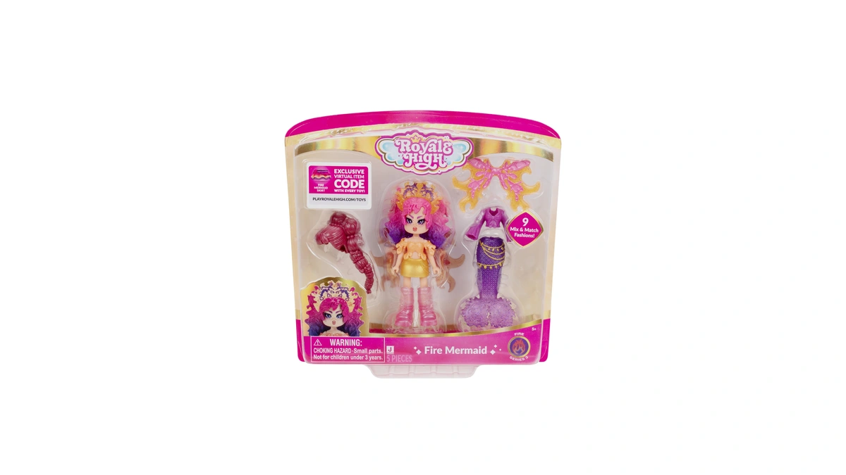 Royale High 3” Fire Mermaid Fashion Doll - 1 Figure