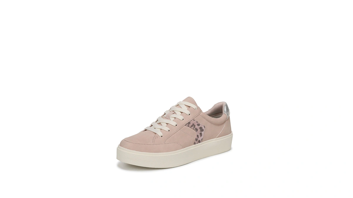 Dr. Scholl's Women's Madison Lace Sneaker Rose Dust Pink Leopard