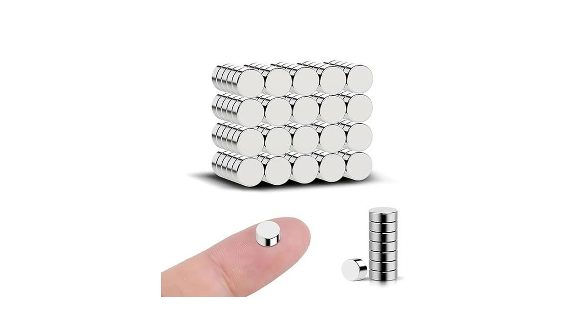 Rare Earth Magnets 6x3mm 100 Pack, N35 Grade 1.5lb