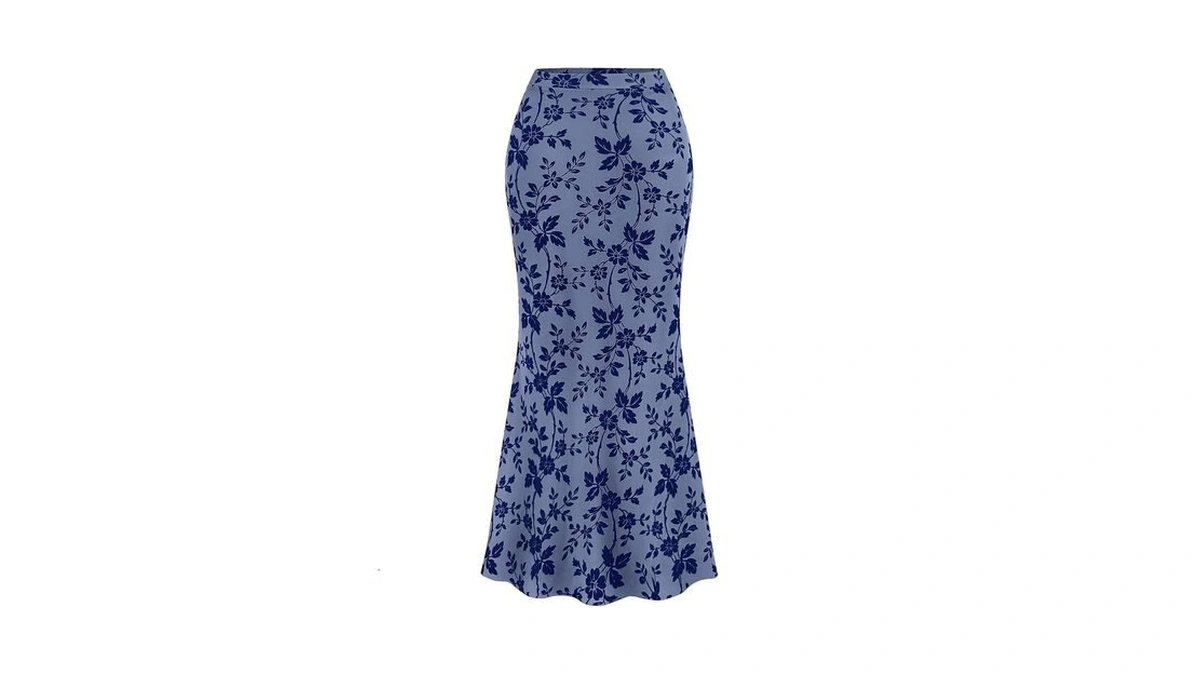 Btfbm Womens Floral Mesh Maxi Skirt 2026 Spring Summer Elastic