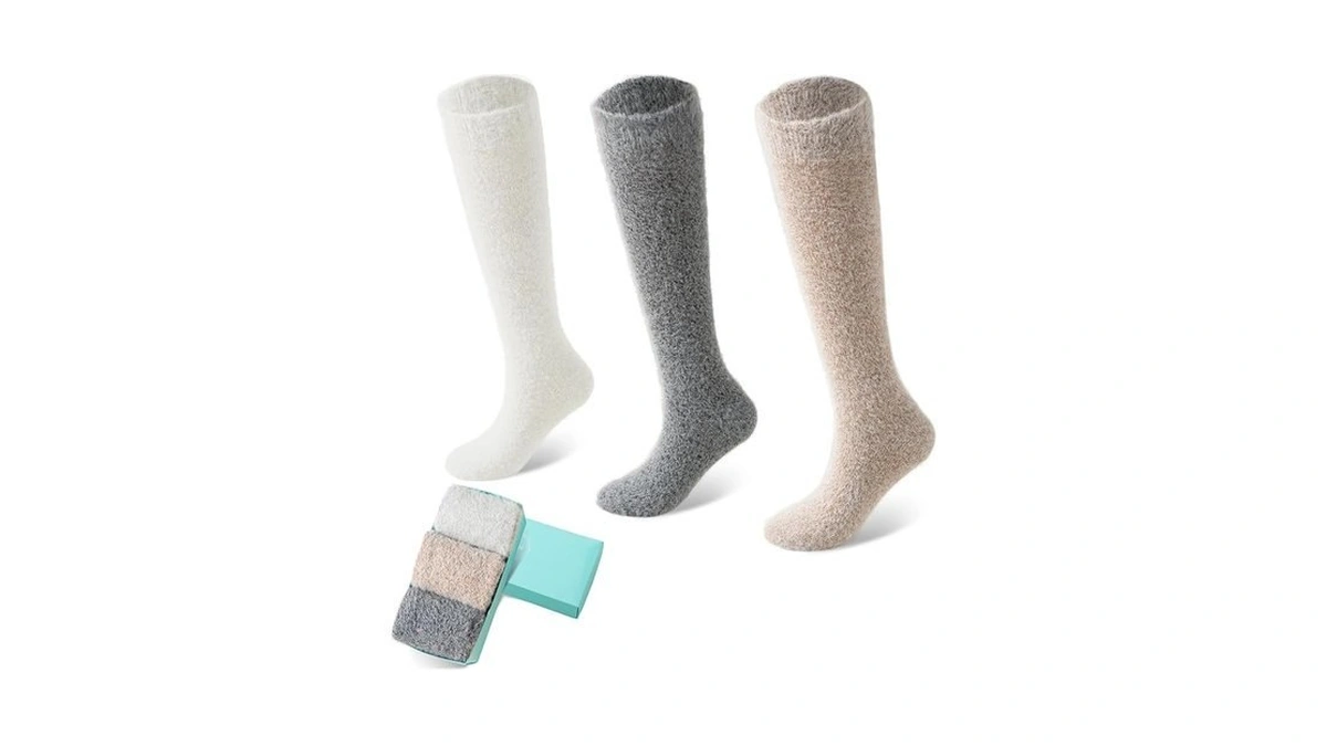 Sisosock 5 Pairs Fuzzy Soft Cozy Comfortable Socks For Women,