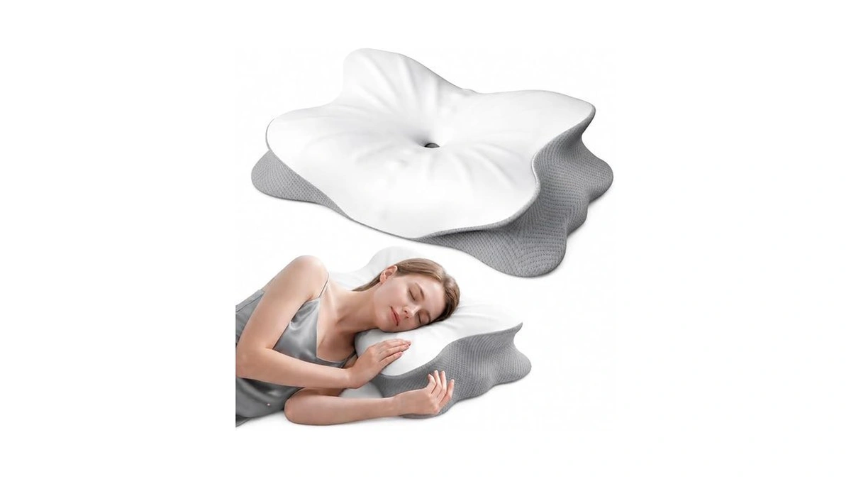 Cooling Cervical Neck Pillow For Pain Relief, Ergonomic Mellow Sleep