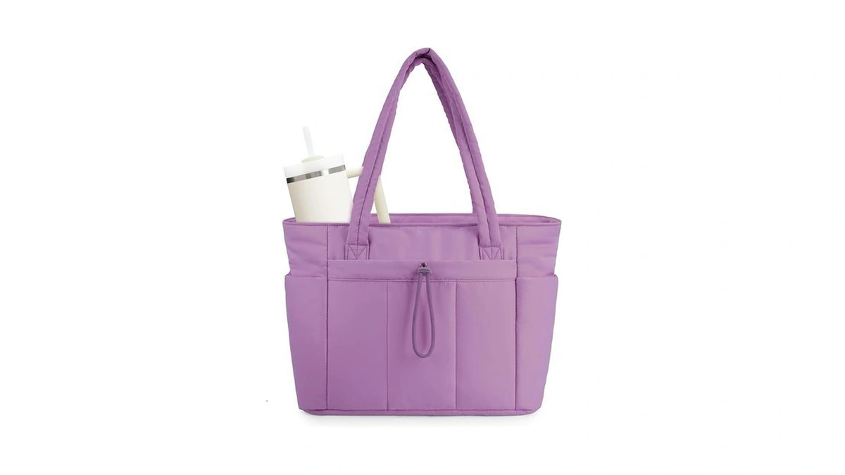 Wandering Nature Tote Bag For Women, Puffy Handbags For Work,
