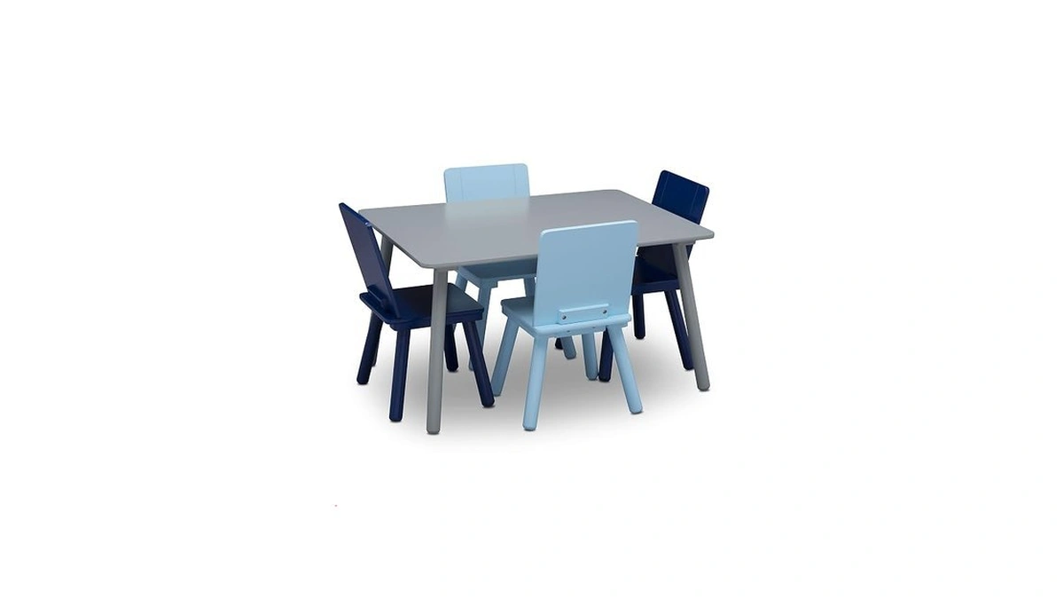 Delta Children Kids Table And Chair Set (4 Chairs Included),