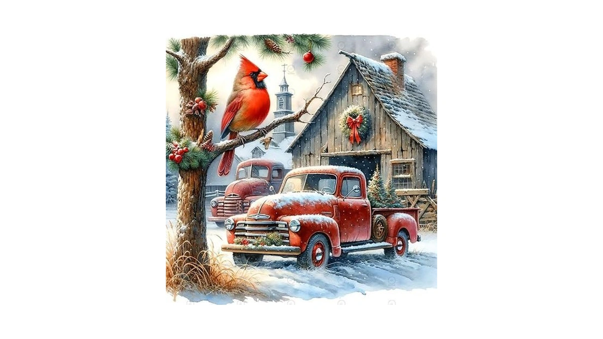 Ijbnhd Christmas Diamond Art Kit For Adults Christmas Truck Diamond