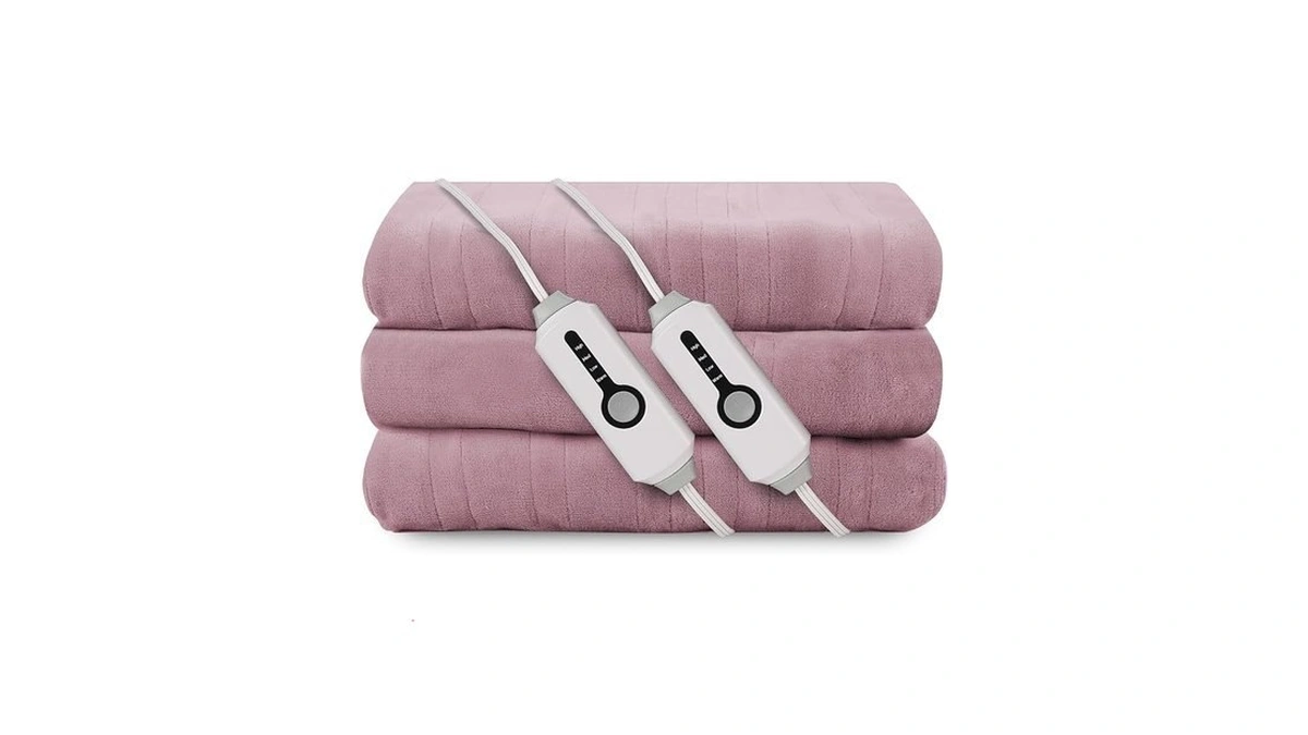 Reyynio Electric Heated Blanket 84"x90" Queen Size, Soft Fluffy Fabric