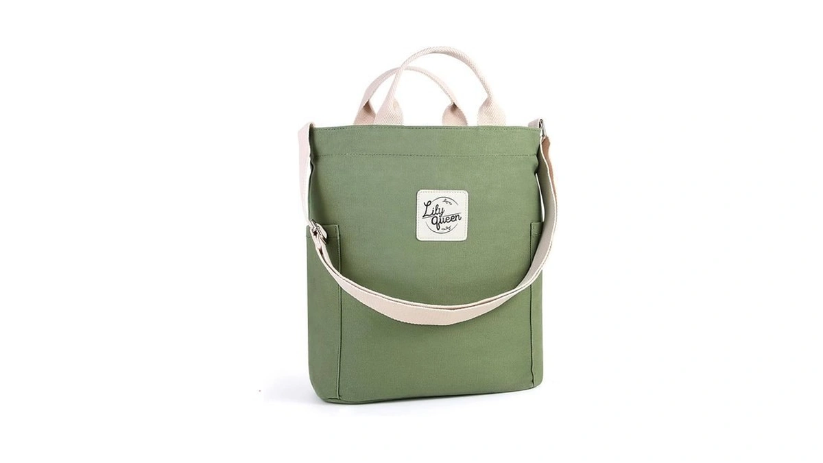 Lily Queen Women Canvas Tote Handbags Casual Shoulder Work Bag