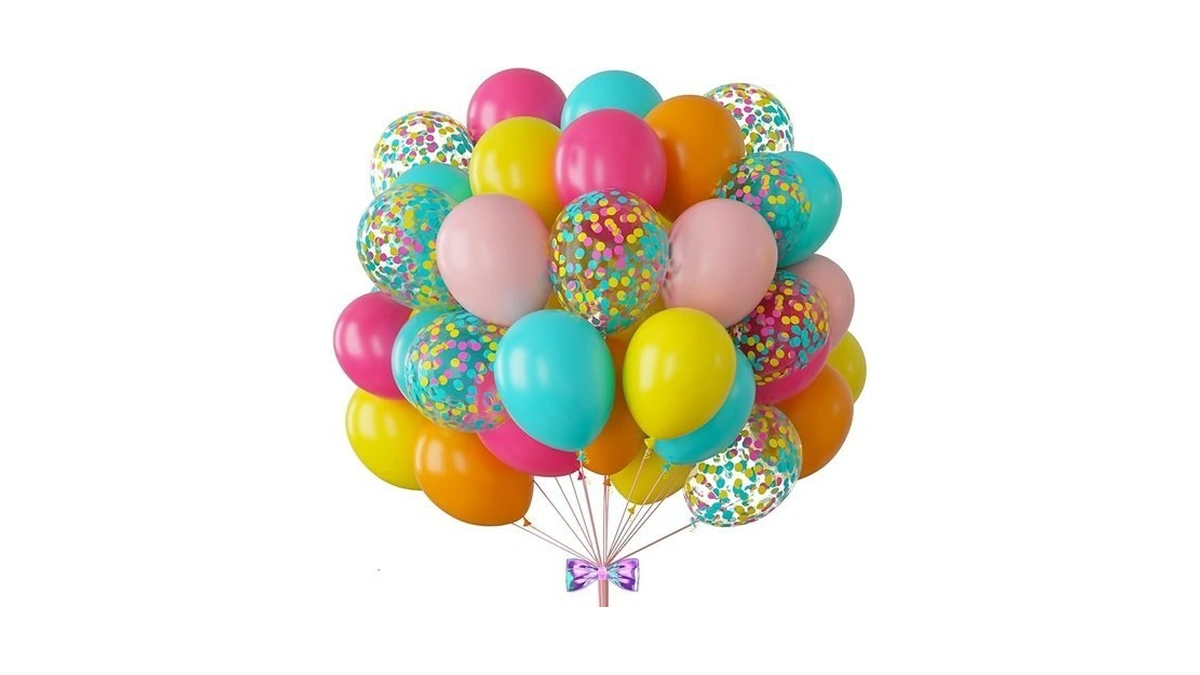 Bbeipulas 88pcs Tropical Balloons Kit 12 Inch Hawaiian Luau Balloons