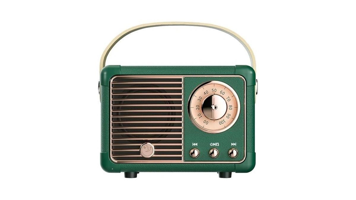 Springflora Retro Bluetooth Speaker, Small Bluetooth Speaker Wireless For Indoor