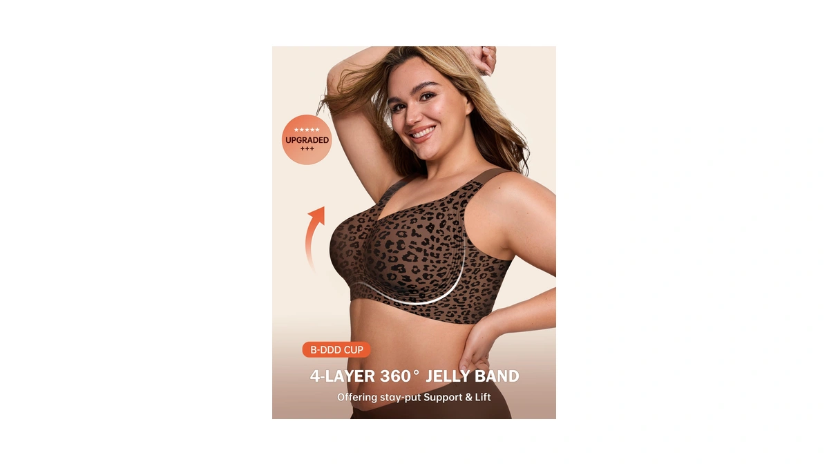 Letsjoli Jelly Bras For Women Push Up Bra Wireless No