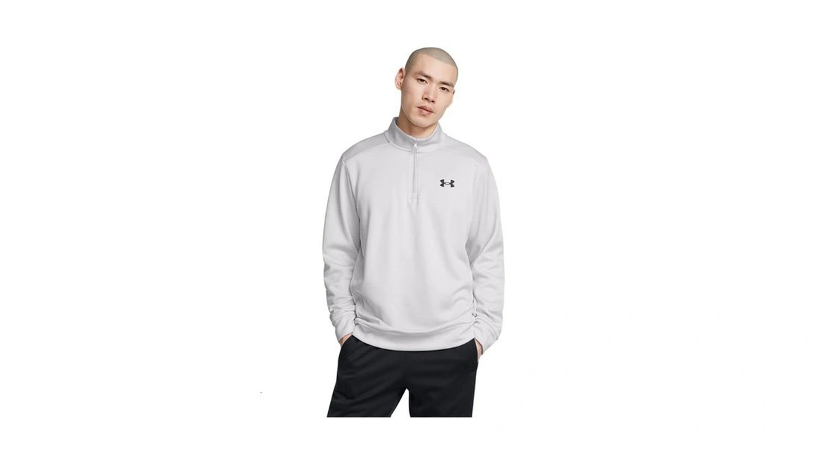 Under Armour Men's Armour Fleece Twist Quarter Zip, (014) Halo