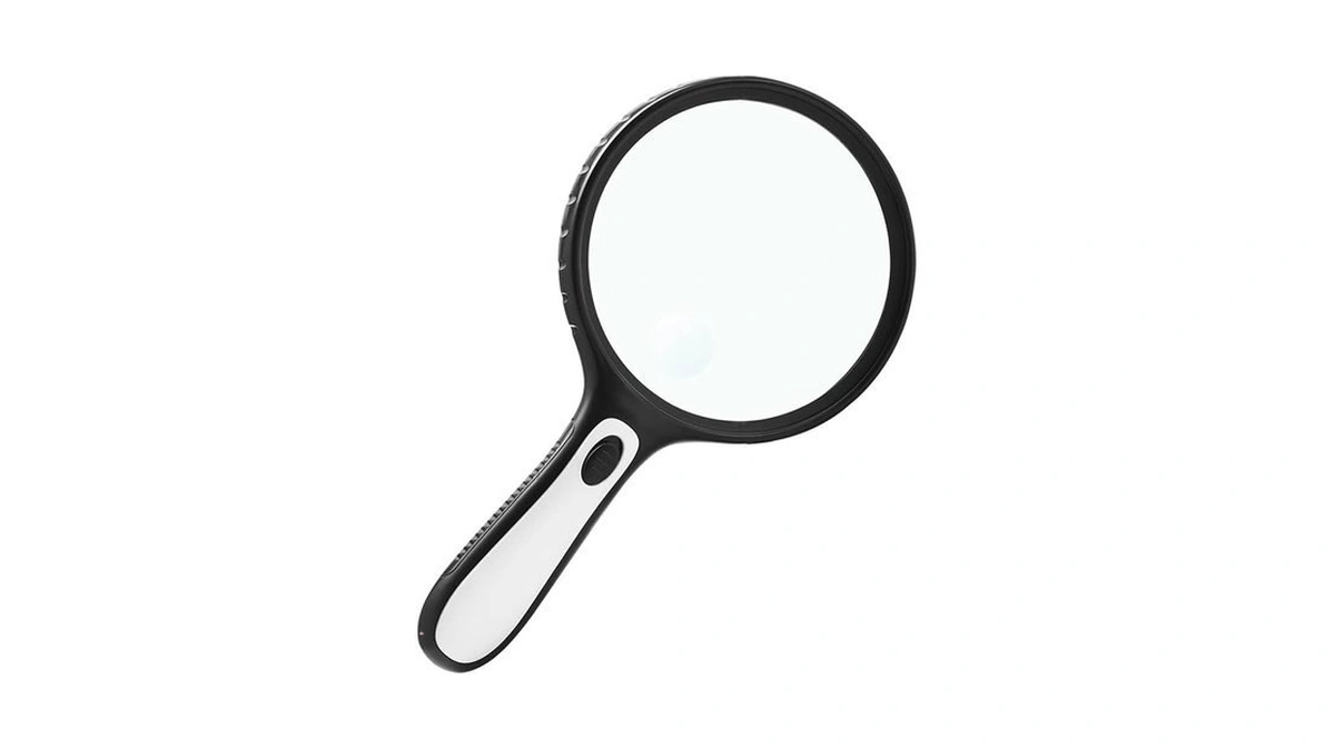 Lighted Magnifying Glass Handheld，10x / 25x Large Magnifying Glass With