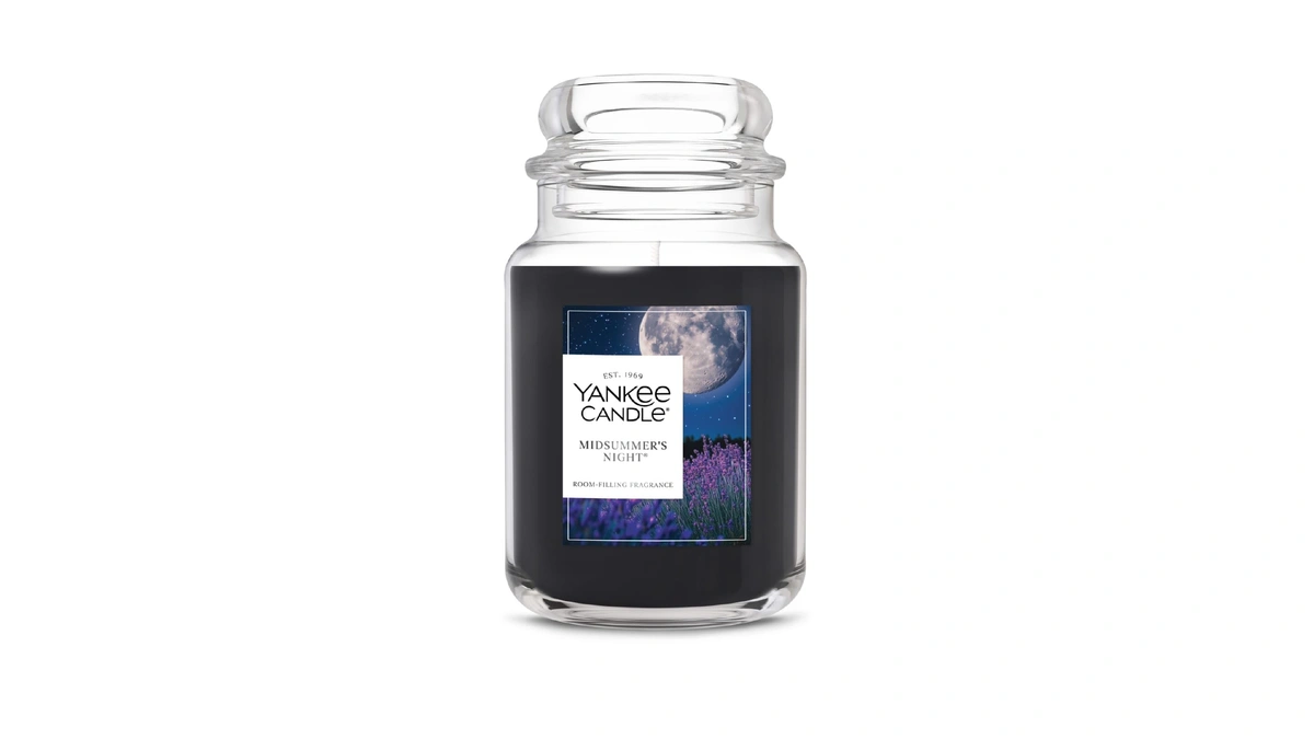 Yankee Candle Mid Summer's Night, Scented Candle, 22oz Large Jar