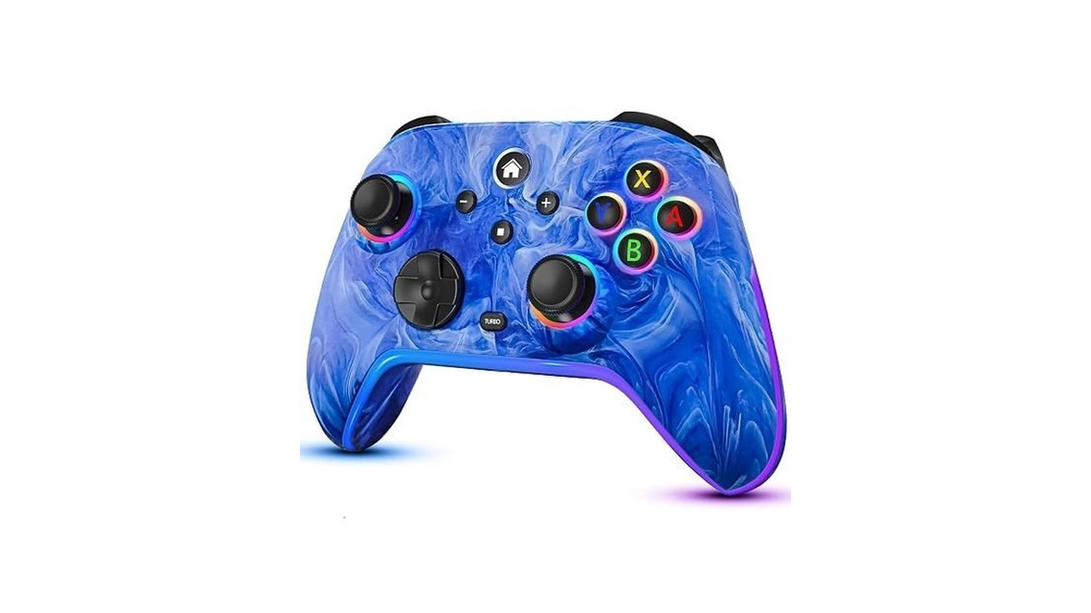 Javrunwof Switch Controller-wireless-switch-pro-controllers-blue Compatible With Switch/lite/oled,1200mah Rechargeable Remote Gamepad Joystick