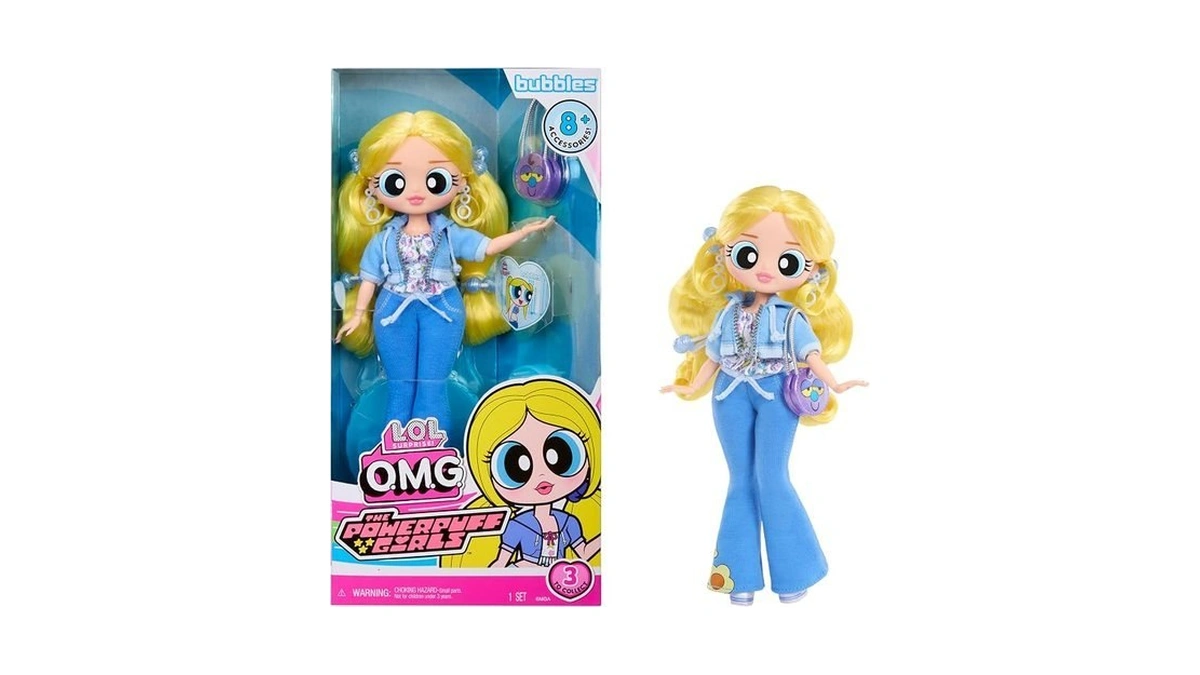 Lol Surprise Omg The Powerpuff Girls Doll - Bubbles