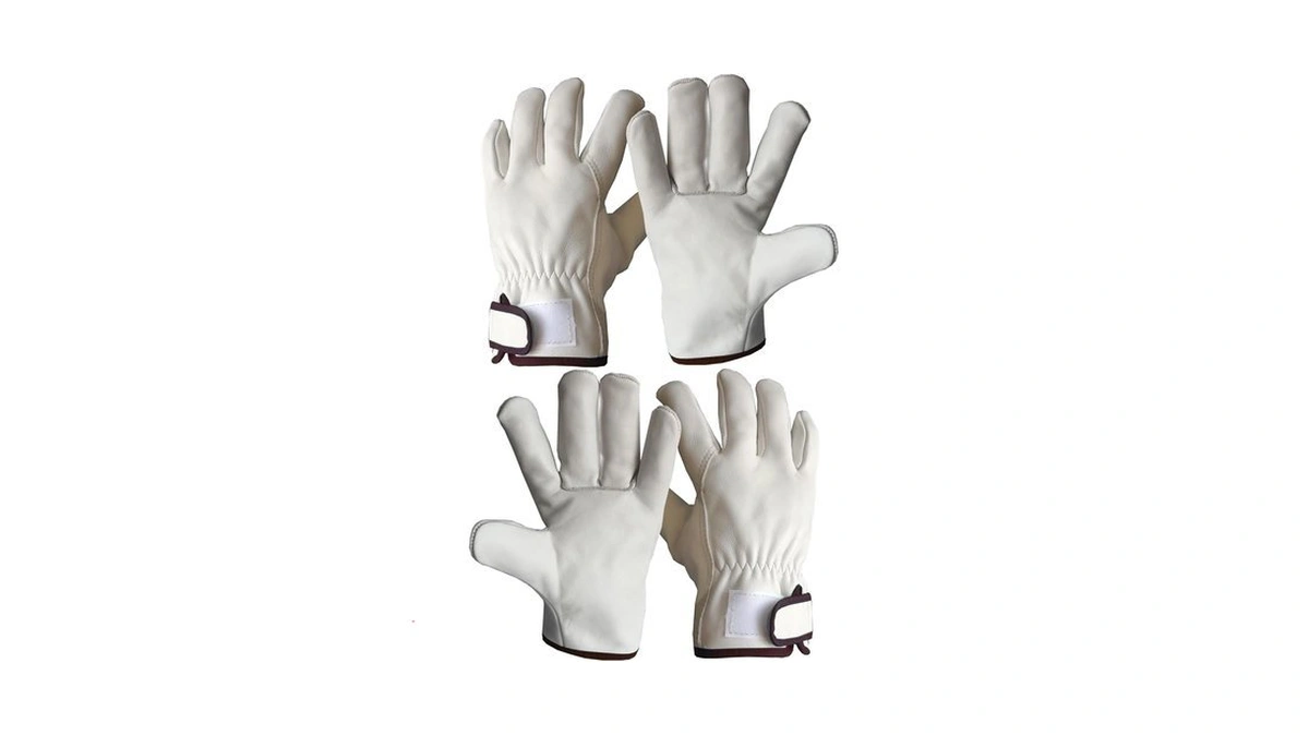 Ketterleppe 2 Pairs Leather Work Gloves For Men - Cowhide