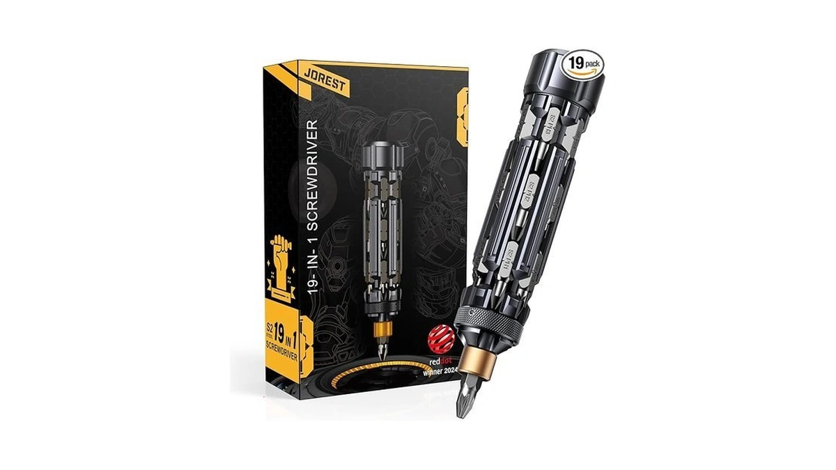Jorest 19 In 1 Multibit Screwdriver, Magnetic Screwdriver With Torx