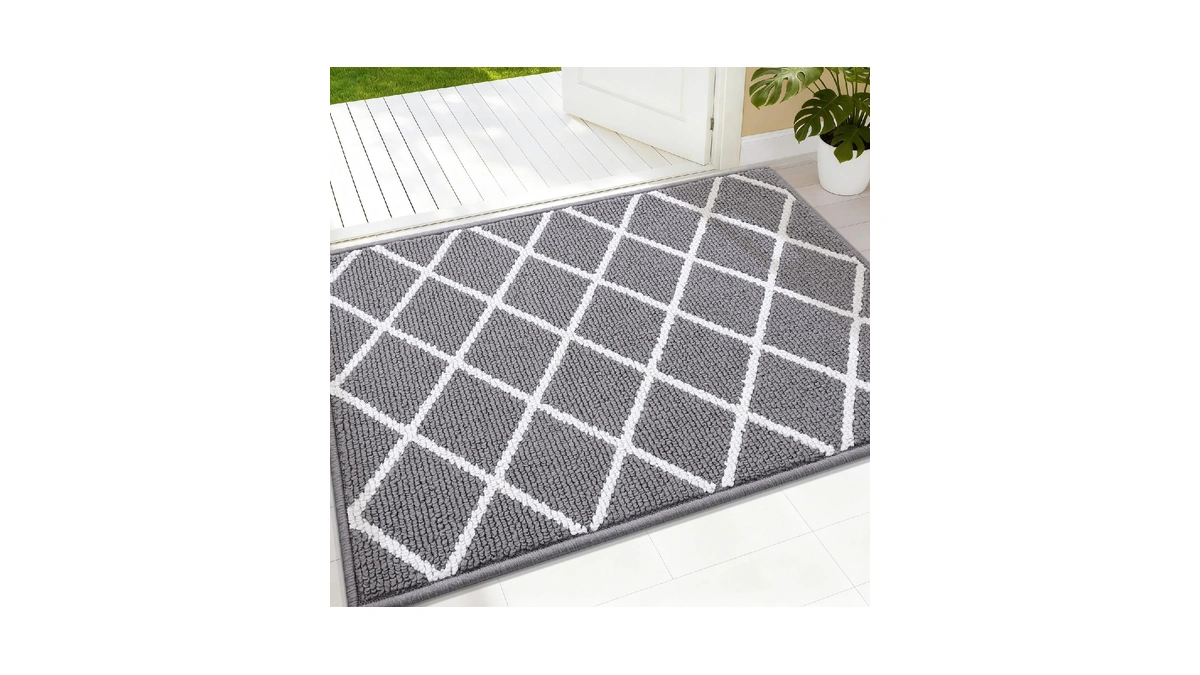 Finchitty Indoor Door Mat, Dirt Resistant And Absorbent, Low-profile, Non-slip,