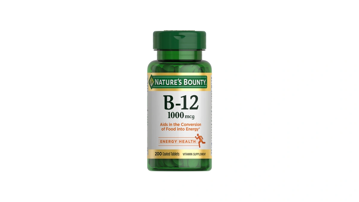 Nature's Bounty Vitamin B12 1000 Mcg Supplements, Supports Energy Metabolism,