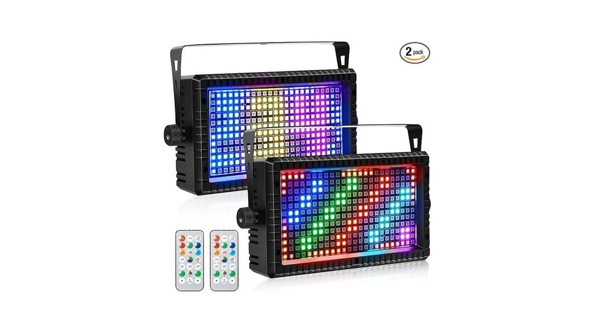 Zkymzl Strobe Light 288pcs Rgb 3-in-1 Led Stage Lights Dj