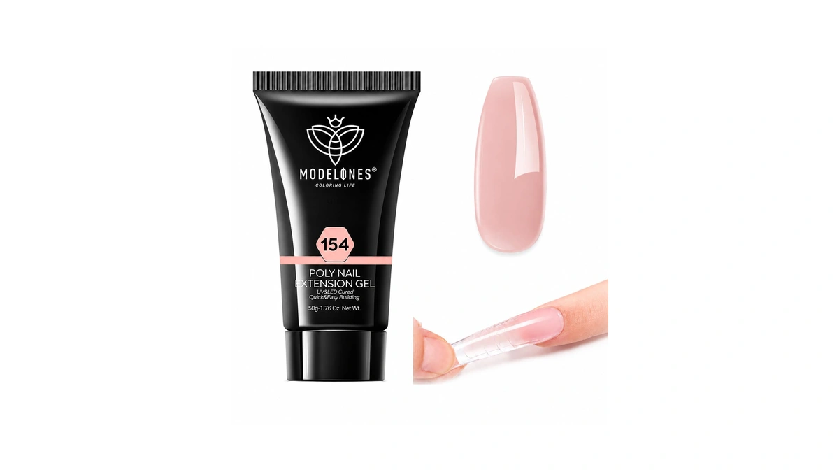 Modelones Poly Nail Gel Builder Extension Nude Nature Color Light