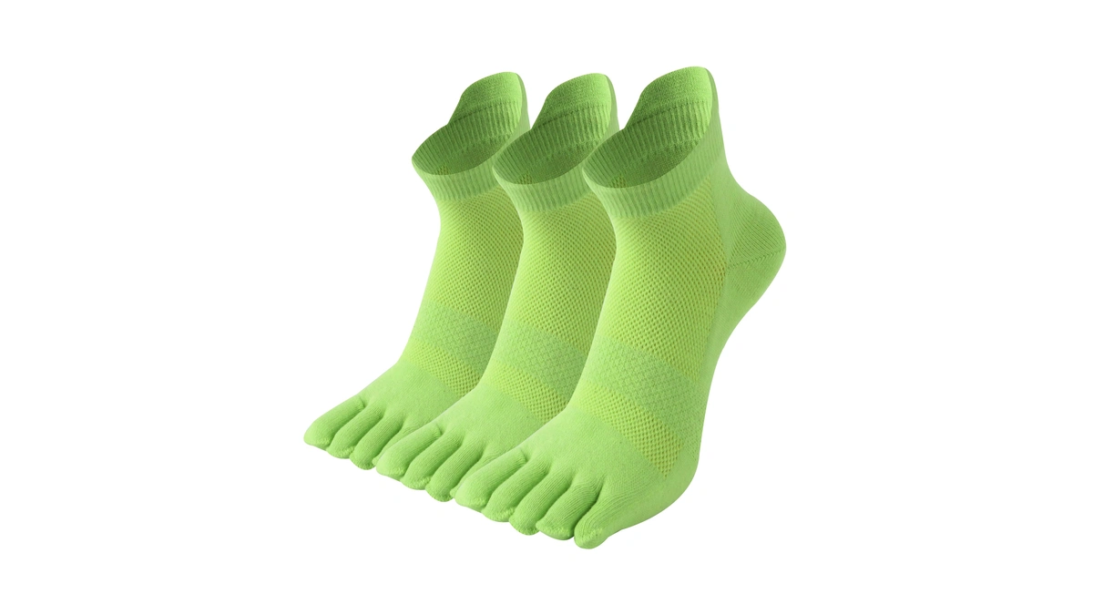 Spst 3 Pairs Coolmax Toe Socks For Men Women Running,