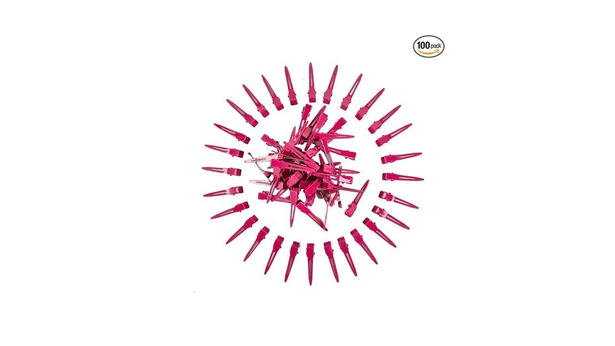 100 Packs Roseo Alligator Curl Clips, Bandenger 1.8 Inch Single