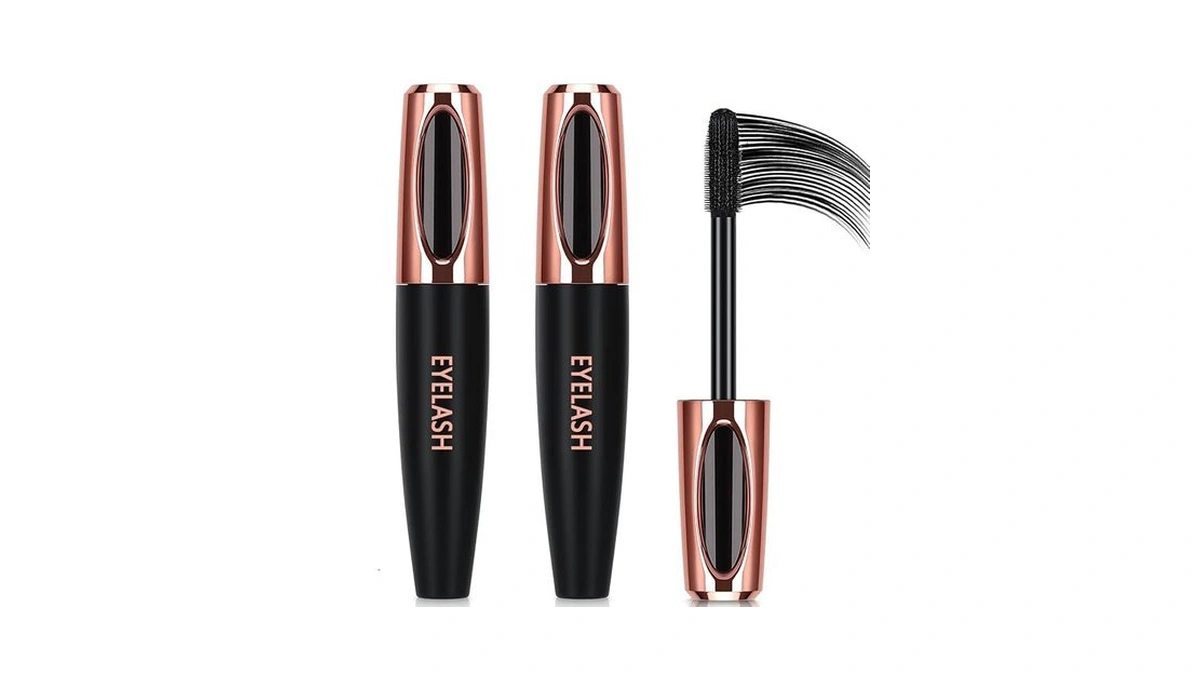2 Pack 4d Silk Fiber Lash Mascara, Long Lasting Eyelashes,