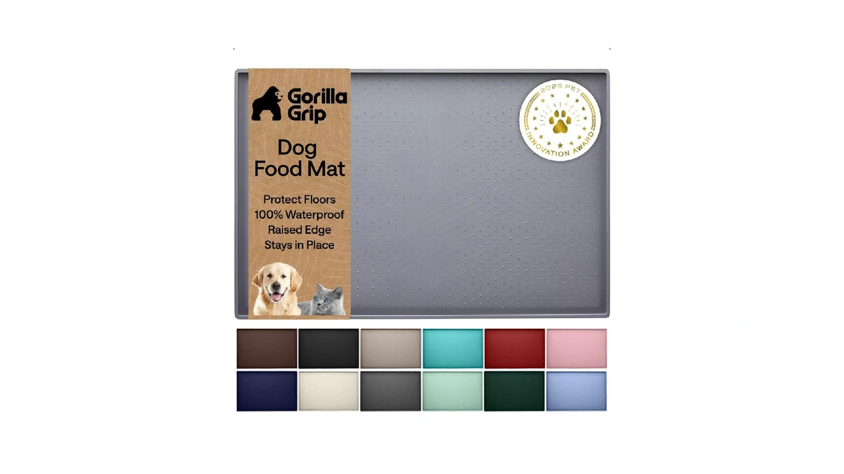 Gorilla Grip 100% Waterproof Raised Edge Bpa Free Silicone Pet