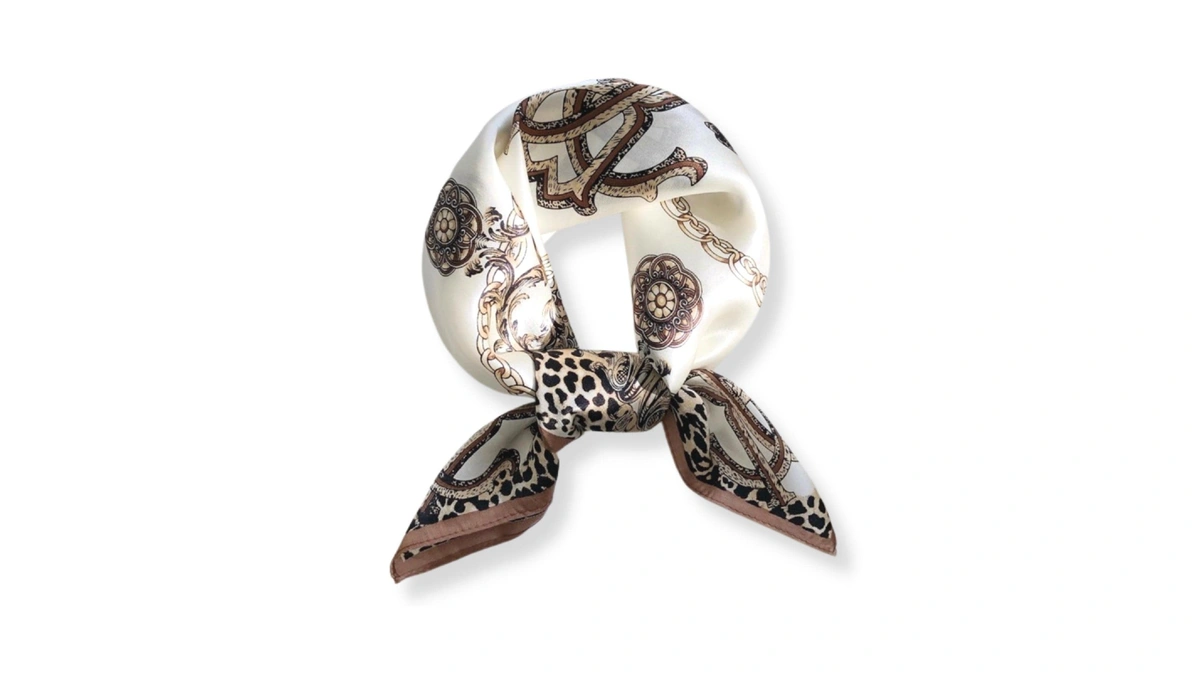 Poeticehome Silk Neck Scarf For Women Mulberr...