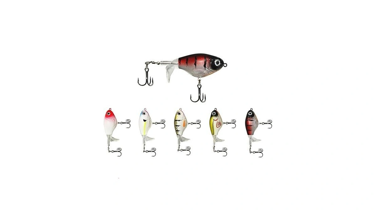 5 Pack Fishing Lure Set For Bass Plastisol Topwater Baits