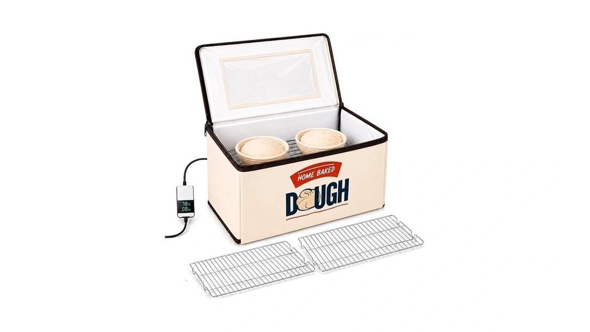 Blubyees Folding Bread Proofing Box, 3-sided Heating With Precise 68-104°f