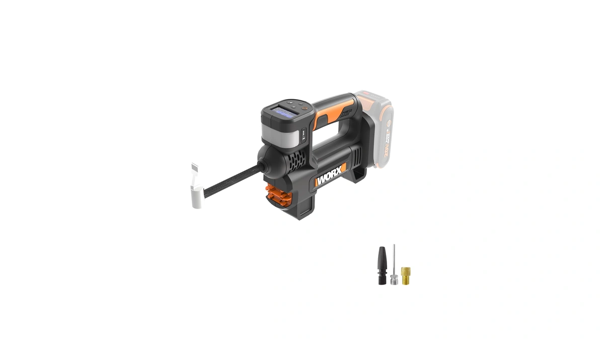 Worx Wx092l.9 Tire Inflator Portable Air Compressor, Cordless, 20v