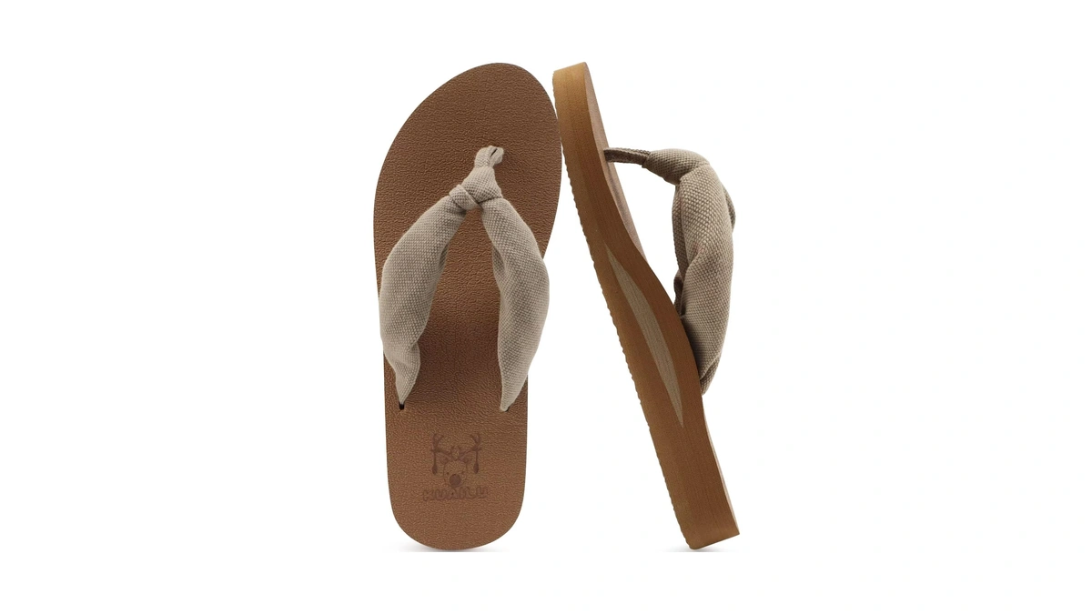 Kuailu Flip Flops Women Arch Support Yoga Mat Comfortable Summer