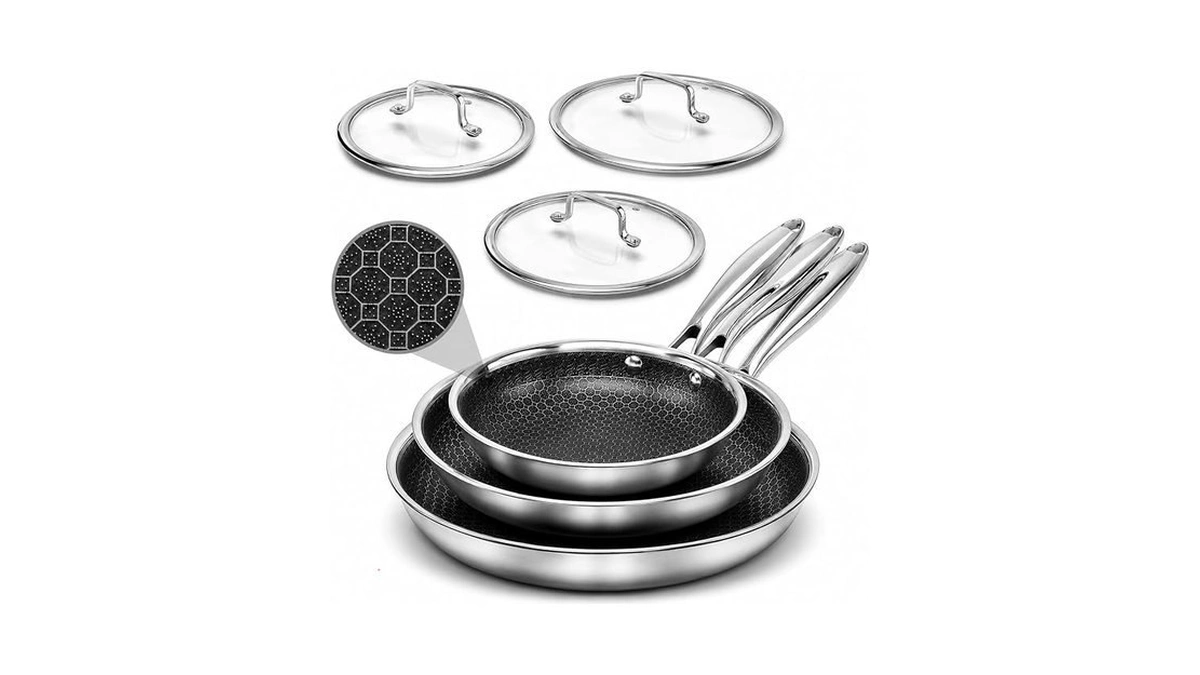 Useluck Non Stick Frying Pan Set - 8, 10, 12-inch
