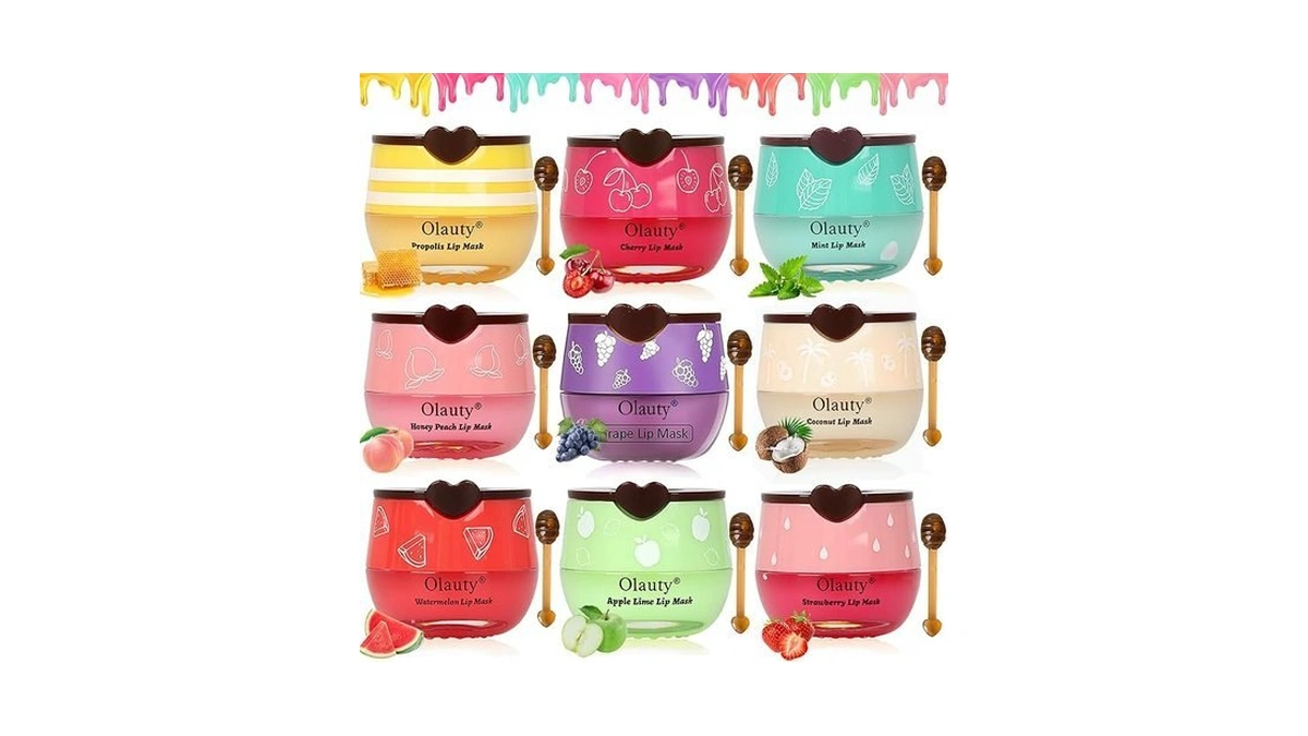 9pcs Bee Lip Balm Lip Mask Honey Pot,honey Lip Balm