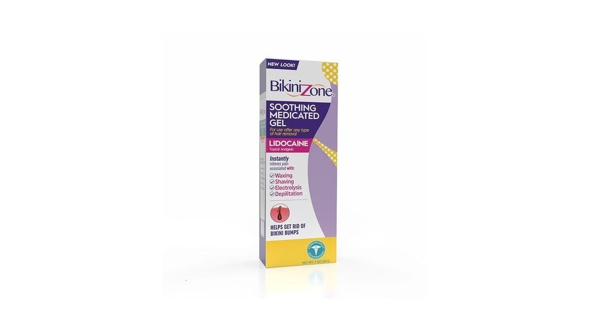 Bikini Zone Medicated After Shave Gel With Lidocaine, 1 Oz,