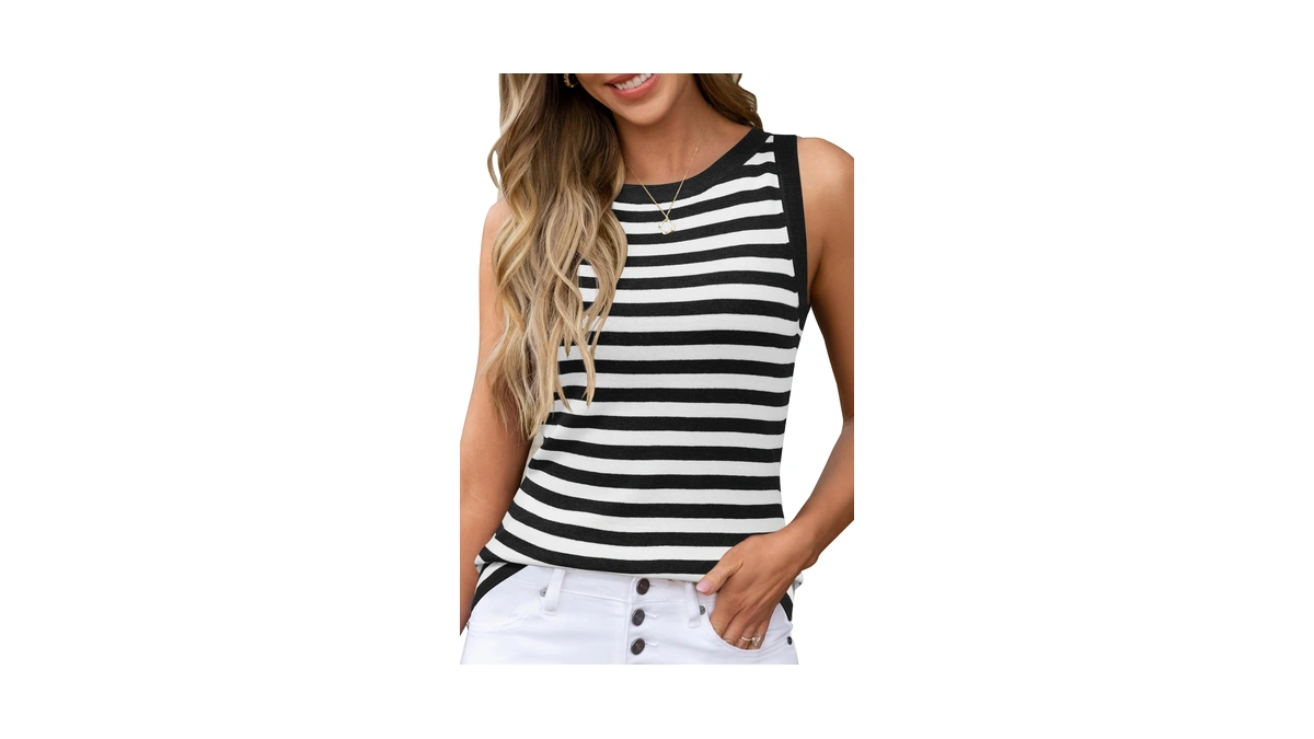 Arach&cloz 2025 Womens Cashmere Tank Tops Summer Fall Sleeveless Vest