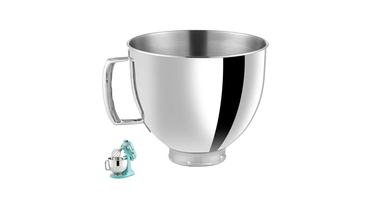 5qt Stainless Steel Mixer Bowls With Handle Fit For Kitchenaid