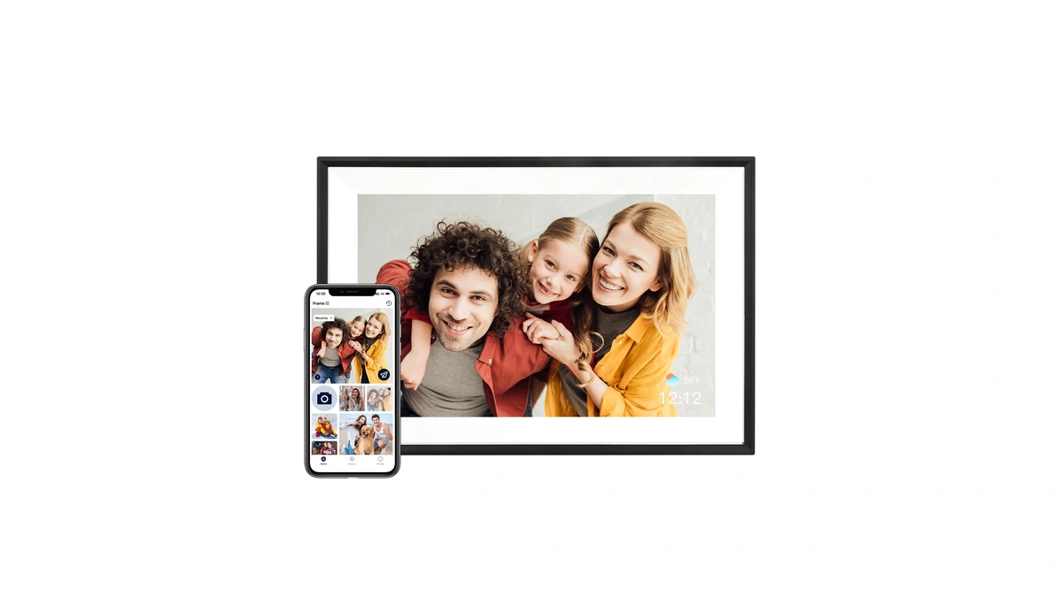 Aeezo Digital Picture Frame, 10.1 Inch Digital Photo Frame With