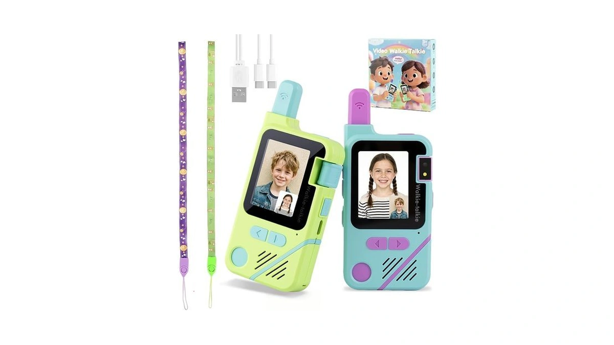 Video Walkie Talkies For Kids, 2 Pack Long Range Walkie