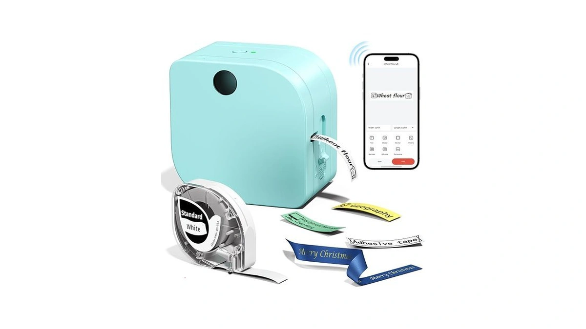 Phomemo Label Maker Machine With Tape, P12 Bluetooth Mini Label