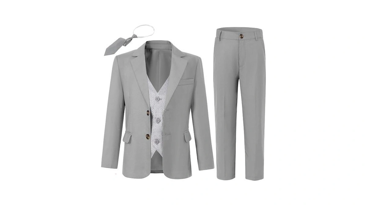 Sanmio Boys Suit 4 Piece Slim Fit Boys Suits Sets