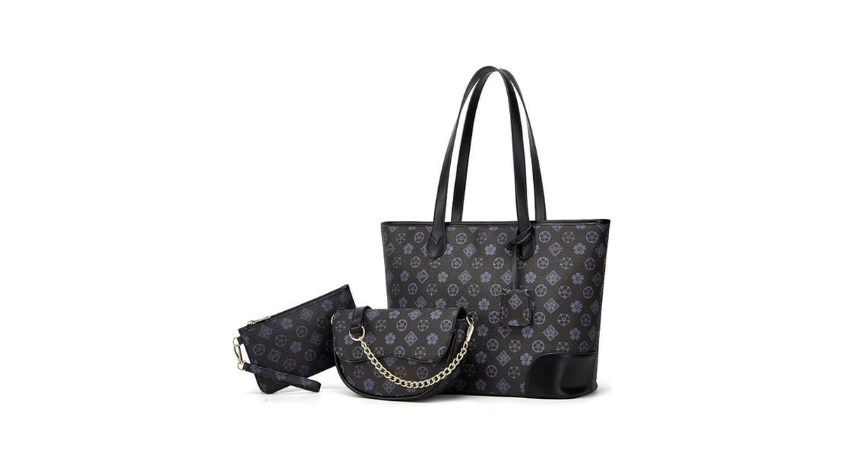 Women Fashion Synthetic Leather Handbags Tote Bag Shoulder Bag Top
