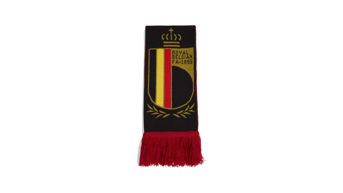 Adidas Unisex-adult Belgium Belgium Football Scarf, Power Red/black/bold Gold, No