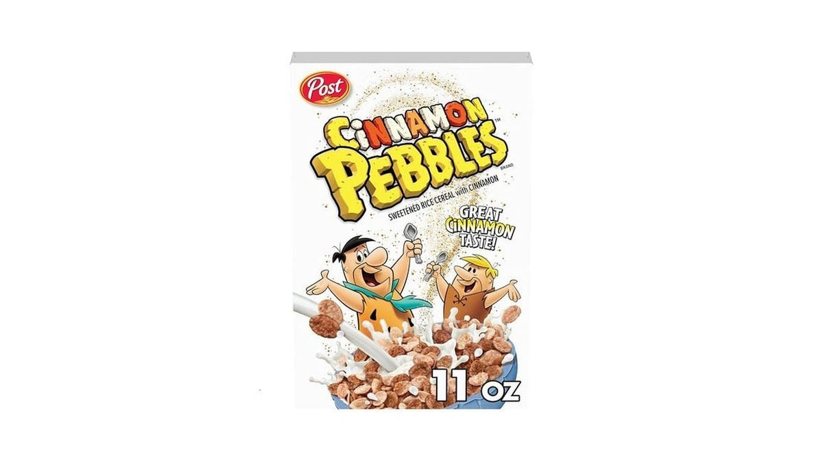 Post Cinnamon Pebbles Breakfast Cereal For Kids, Gluten Free, Made