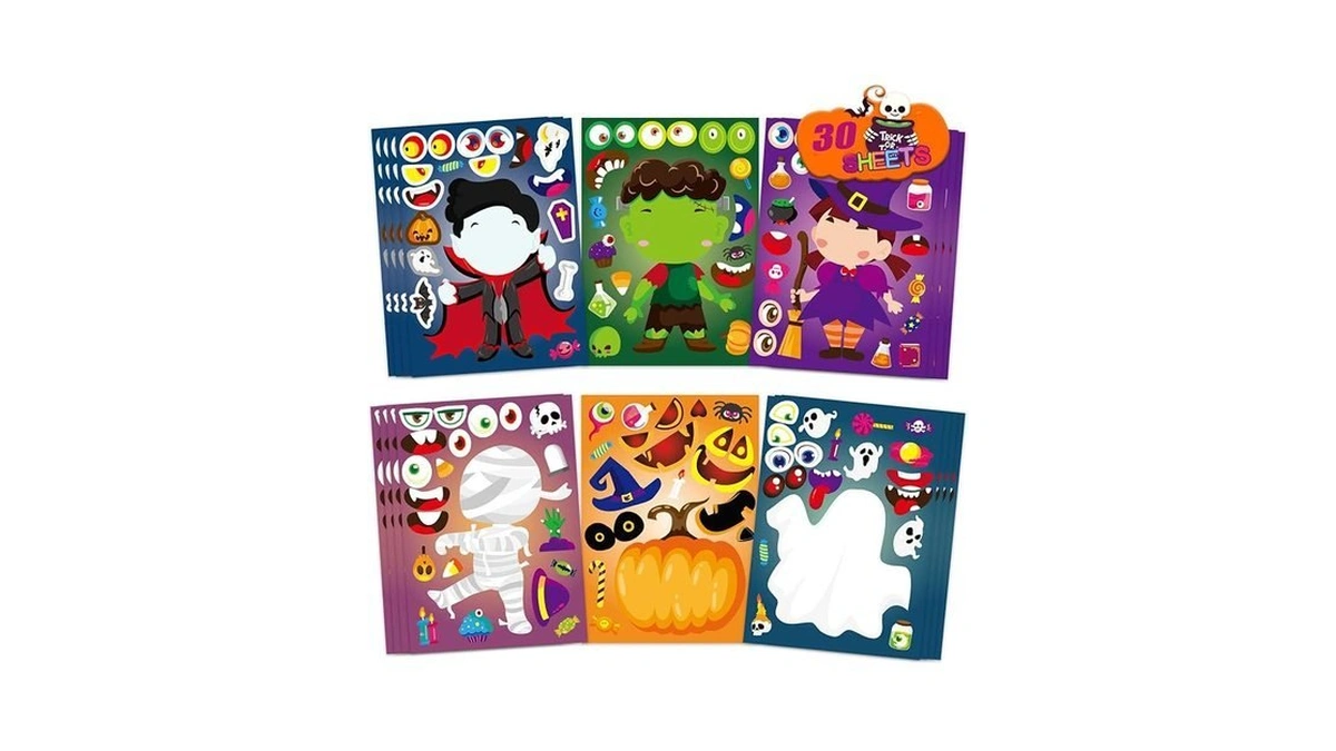 Xutengy 30pcs Halloween Stickers Party Favors For Kids Toddlers ,