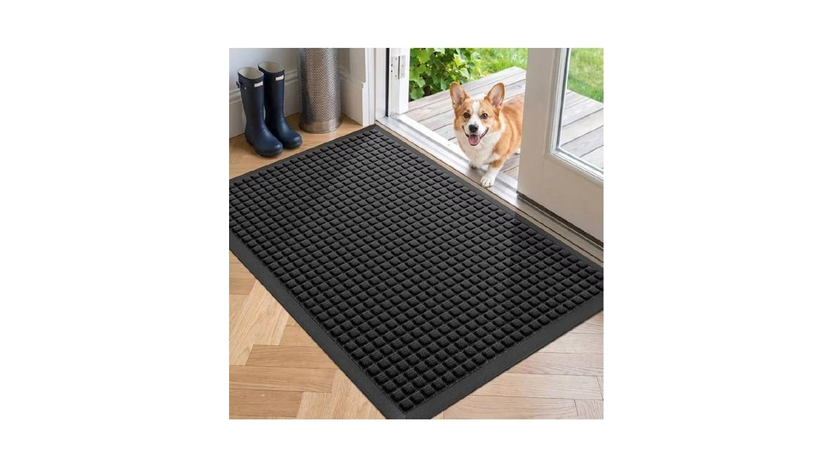 Weldun Front Door Mat Outside Entrance, Heavy Duty Waterproof Doormat
