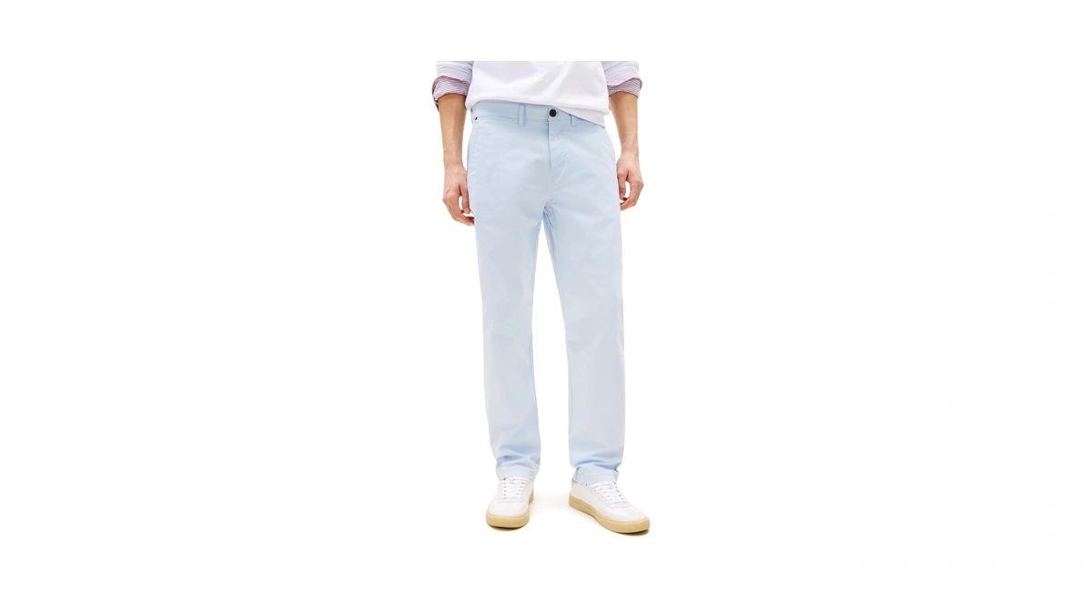 Tommy Hilfiger Men's Stretch Chino Pants In Custom Fit Breezy